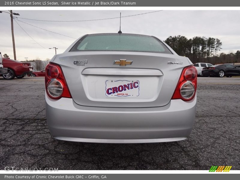 Silver Ice Metallic / Jet Black/Dark Titanium 2016 Chevrolet Sonic LS Sedan