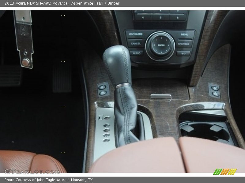 Aspen White Pearl / Umber 2013 Acura MDX SH-AWD Advance