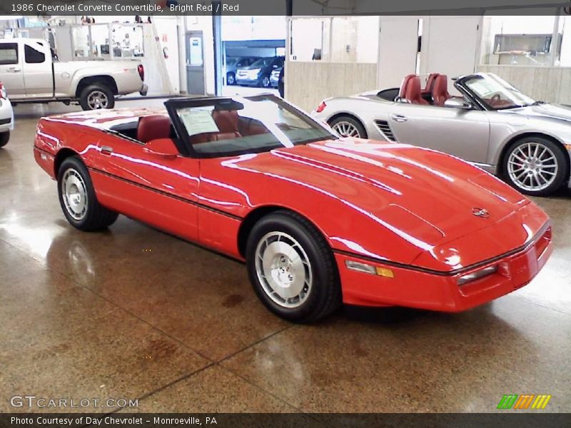  1986 Corvette Convertible Bright Red