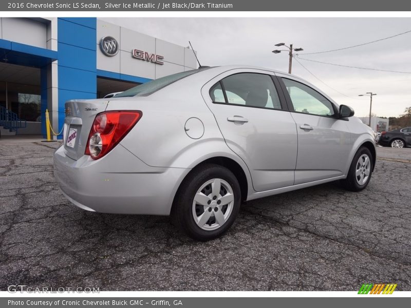 Silver Ice Metallic / Jet Black/Dark Titanium 2016 Chevrolet Sonic LS Sedan