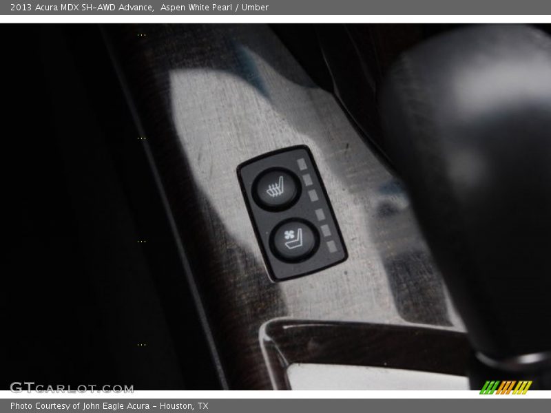 Aspen White Pearl / Umber 2013 Acura MDX SH-AWD Advance