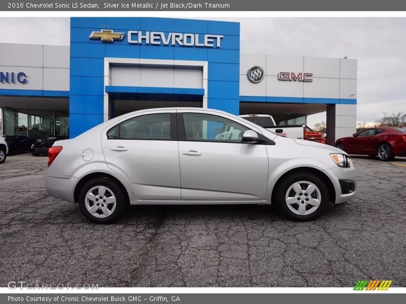 Silver Ice Metallic / Jet Black/Dark Titanium 2016 Chevrolet Sonic LS Sedan