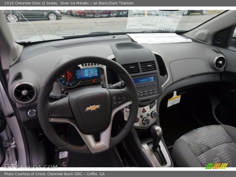 Silver Ice Metallic / Jet Black/Dark Titanium 2016 Chevrolet Sonic LS Sedan