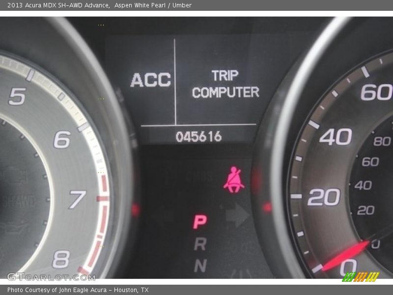 Aspen White Pearl / Umber 2013 Acura MDX SH-AWD Advance