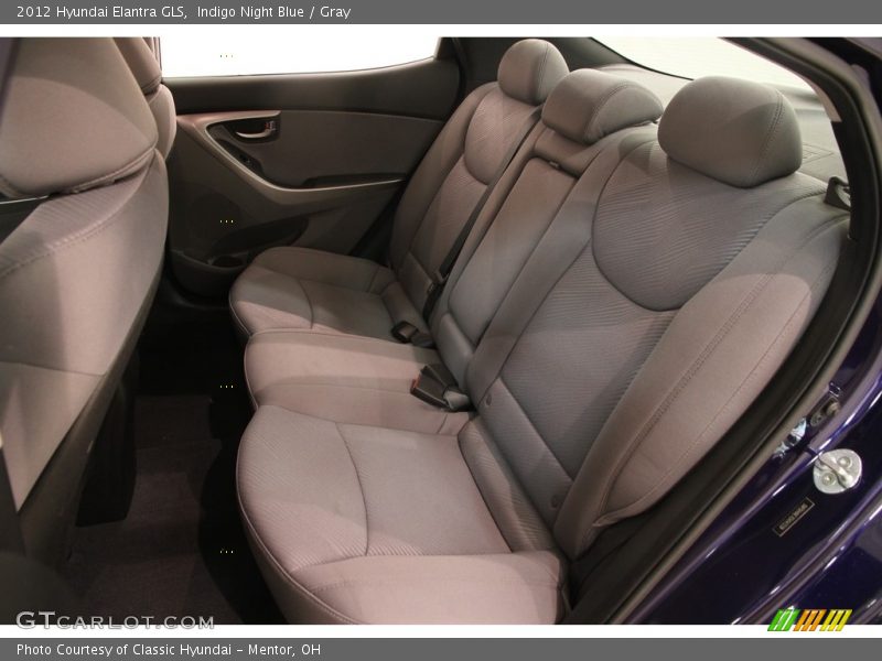 Indigo Night Blue / Gray 2012 Hyundai Elantra GLS