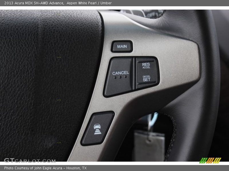 Aspen White Pearl / Umber 2013 Acura MDX SH-AWD Advance