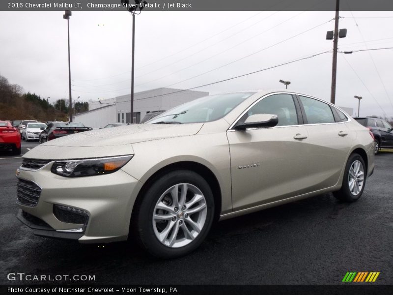 Champagne Silver Metallic / Jet Black 2016 Chevrolet Malibu LT