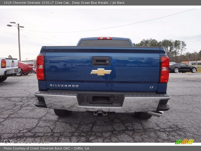 Deep Ocean Blue Metallic / Jet Black 2016 Chevrolet Silverado 1500 LT Crew Cab