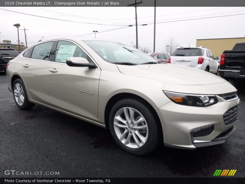 Champagne Silver Metallic / Jet Black 2016 Chevrolet Malibu LT