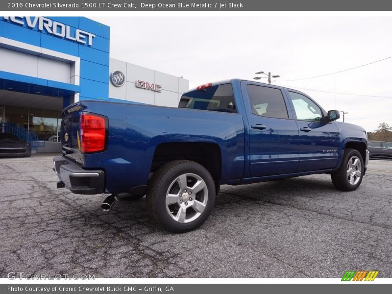 Deep Ocean Blue Metallic / Jet Black 2016 Chevrolet Silverado 1500 LT Crew Cab