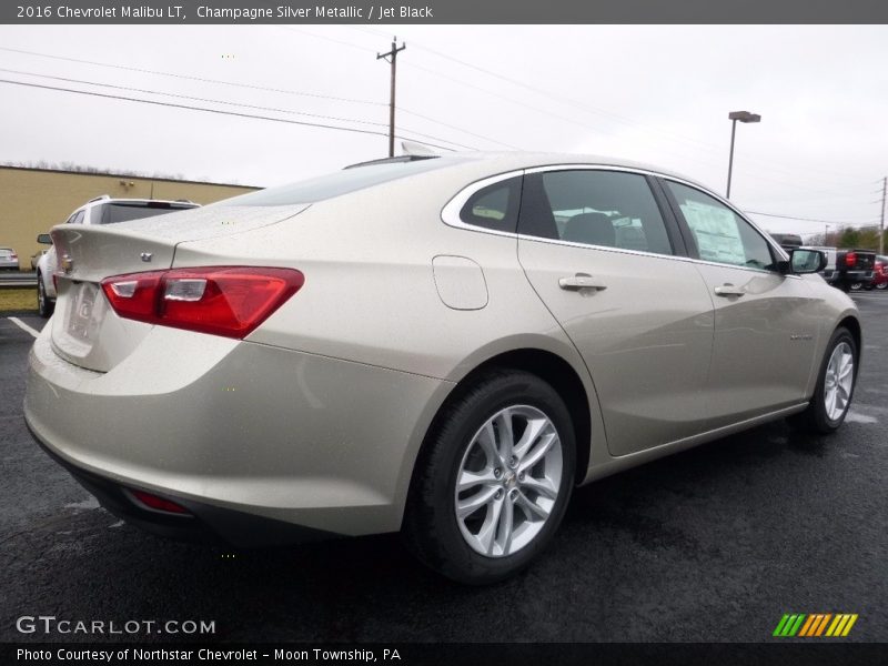 Champagne Silver Metallic / Jet Black 2016 Chevrolet Malibu LT