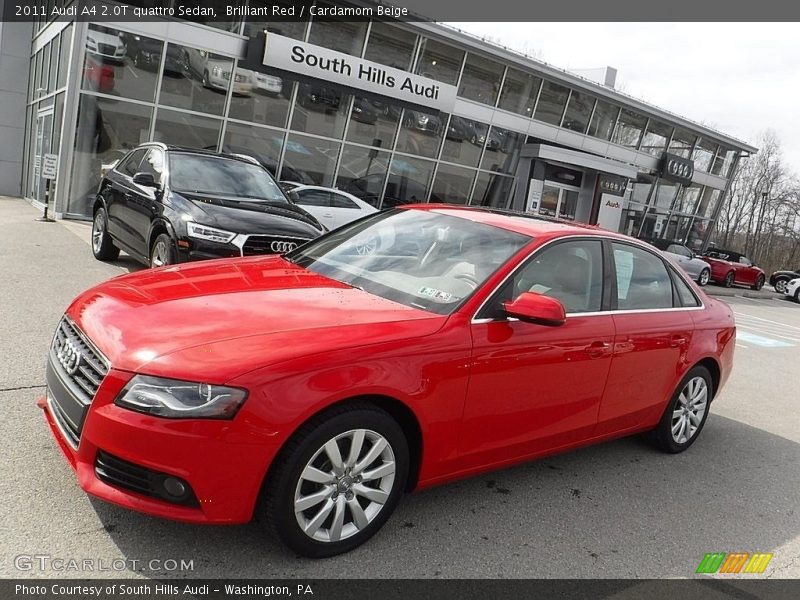 Brilliant Red / Cardamom Beige 2011 Audi A4 2.0T quattro Sedan