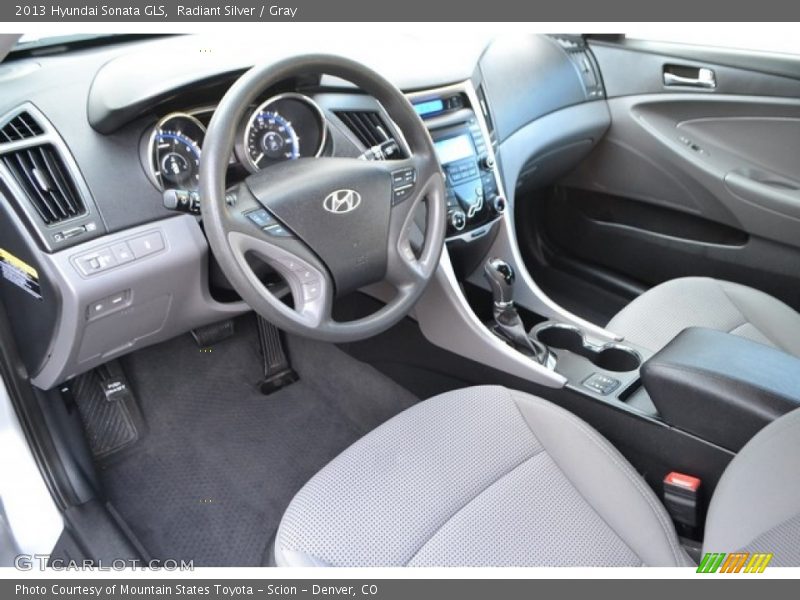 Radiant Silver / Gray 2013 Hyundai Sonata GLS