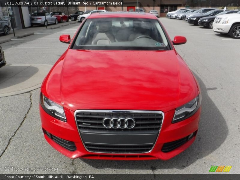 Brilliant Red / Cardamom Beige 2011 Audi A4 2.0T quattro Sedan