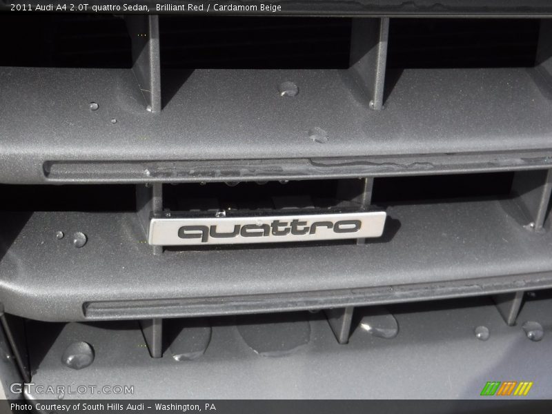 Brilliant Red / Cardamom Beige 2011 Audi A4 2.0T quattro Sedan