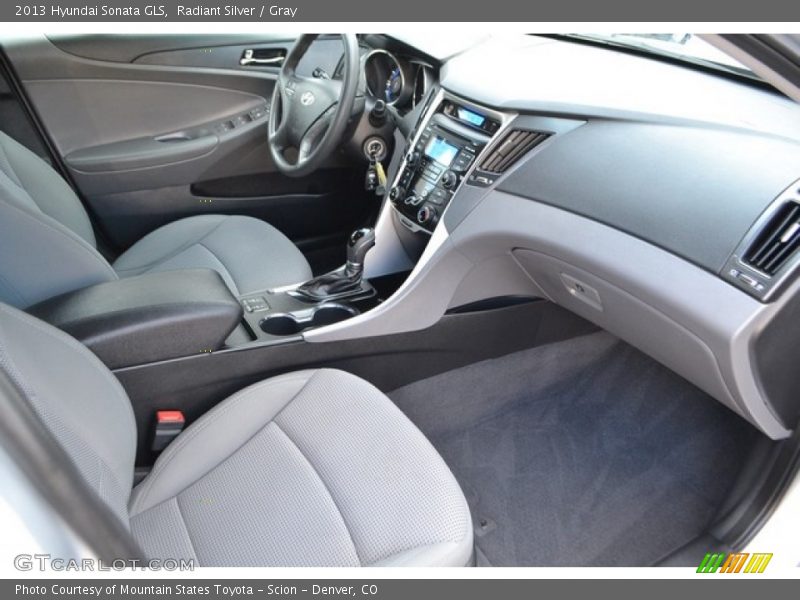 Radiant Silver / Gray 2013 Hyundai Sonata GLS
