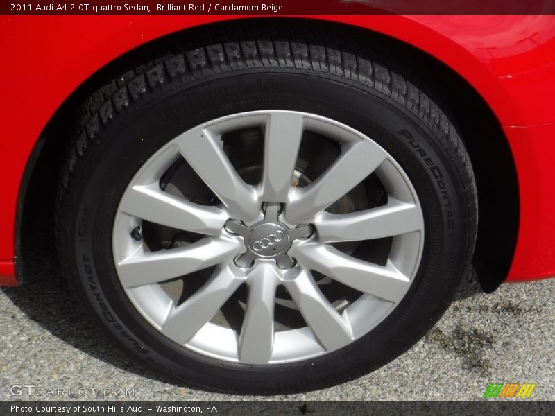 Brilliant Red / Cardamom Beige 2011 Audi A4 2.0T quattro Sedan