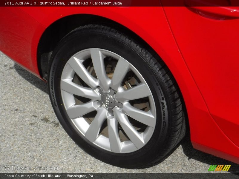 Brilliant Red / Cardamom Beige 2011 Audi A4 2.0T quattro Sedan