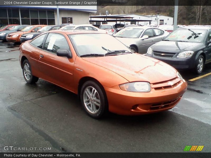 Sunburst Orange / Graphite 2004 Chevrolet Cavalier Coupe