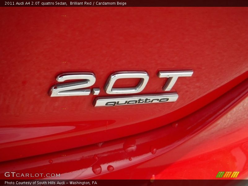 Brilliant Red / Cardamom Beige 2011 Audi A4 2.0T quattro Sedan