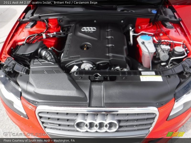 Brilliant Red / Cardamom Beige 2011 Audi A4 2.0T quattro Sedan