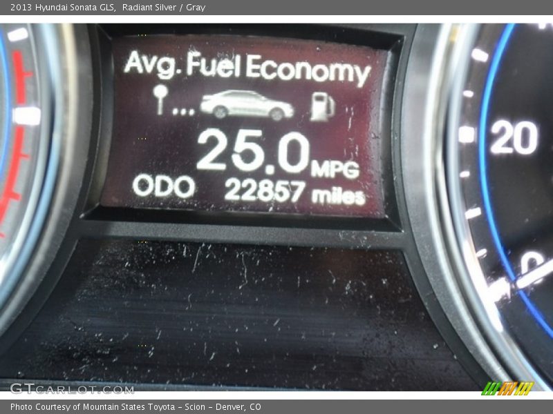 Radiant Silver / Gray 2013 Hyundai Sonata GLS
