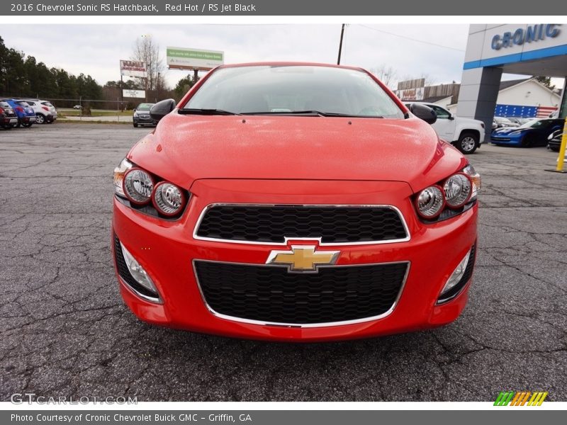 Red Hot / RS Jet Black 2016 Chevrolet Sonic RS Hatchback