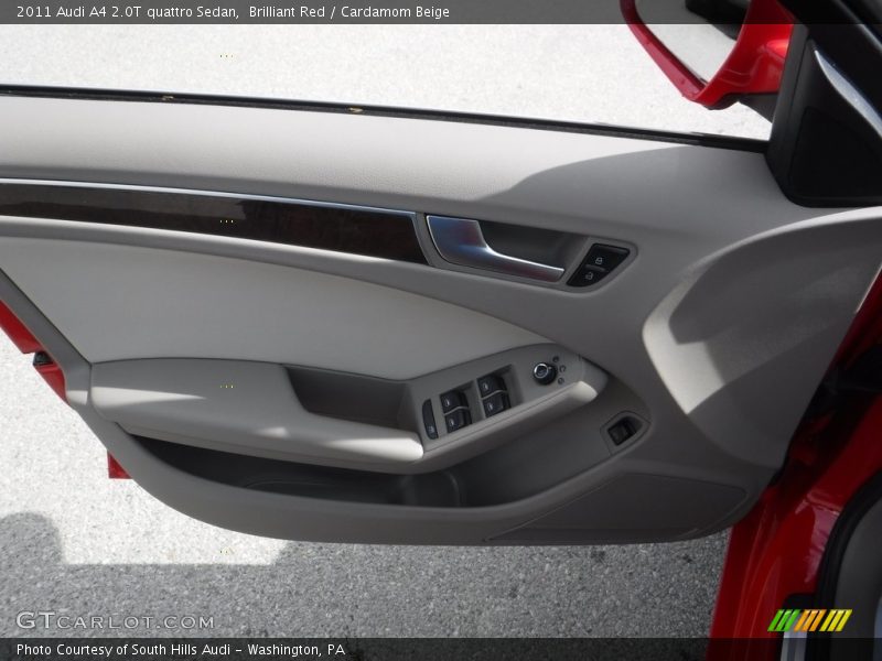 Brilliant Red / Cardamom Beige 2011 Audi A4 2.0T quattro Sedan