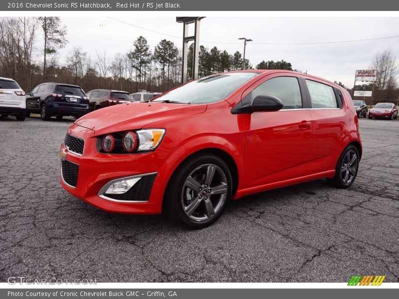 Red Hot / RS Jet Black 2016 Chevrolet Sonic RS Hatchback