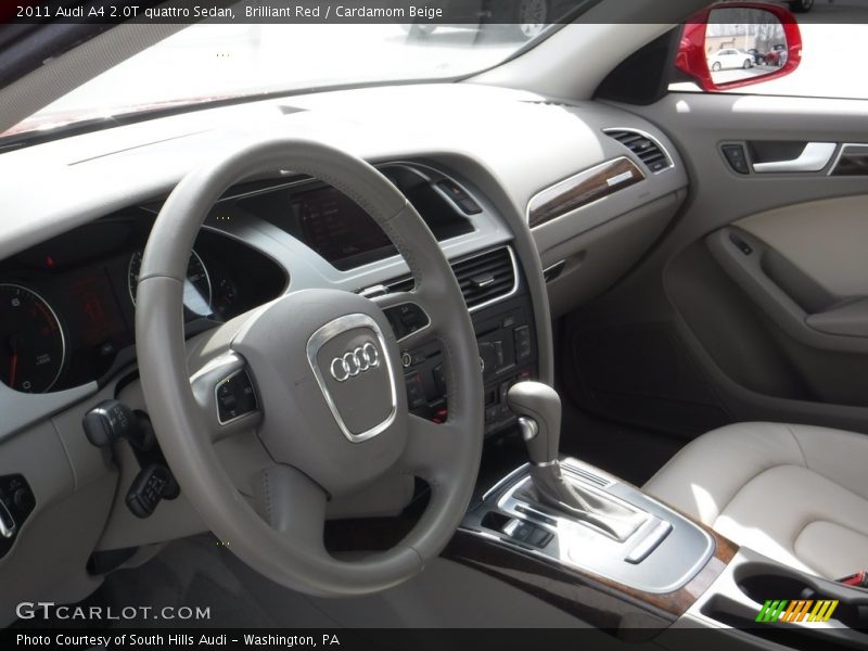Brilliant Red / Cardamom Beige 2011 Audi A4 2.0T quattro Sedan