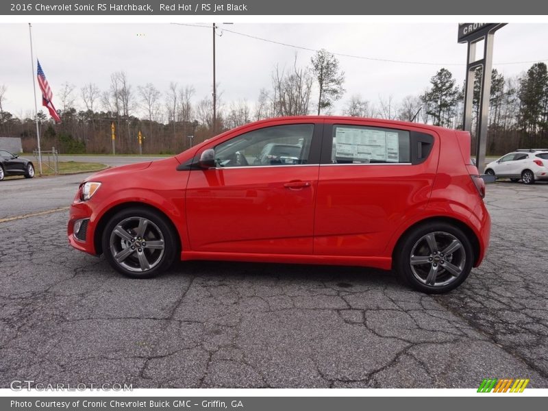  2016 Sonic RS Hatchback Red Hot