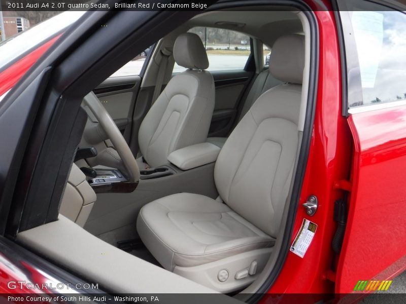 Brilliant Red / Cardamom Beige 2011 Audi A4 2.0T quattro Sedan