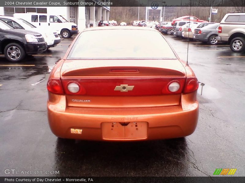 Sunburst Orange / Graphite 2004 Chevrolet Cavalier Coupe