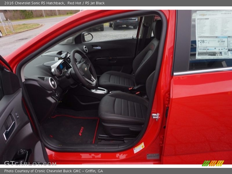 Red Hot / RS Jet Black 2016 Chevrolet Sonic RS Hatchback