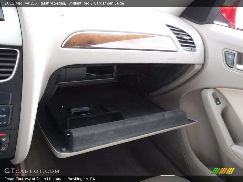 Brilliant Red / Cardamom Beige 2011 Audi A4 2.0T quattro Sedan