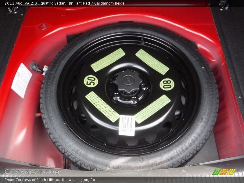 Brilliant Red / Cardamom Beige 2011 Audi A4 2.0T quattro Sedan