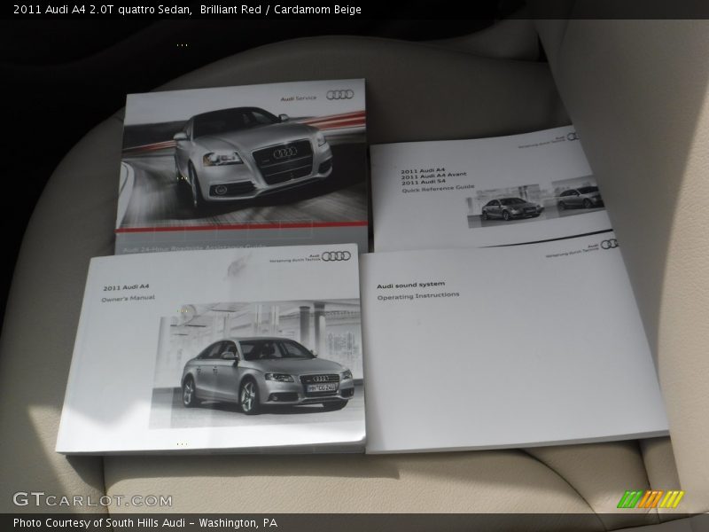 Brilliant Red / Cardamom Beige 2011 Audi A4 2.0T quattro Sedan