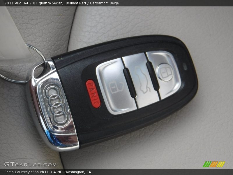 Brilliant Red / Cardamom Beige 2011 Audi A4 2.0T quattro Sedan