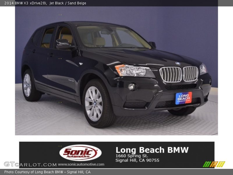 Jet Black / Sand Beige 2014 BMW X3 xDrive28i