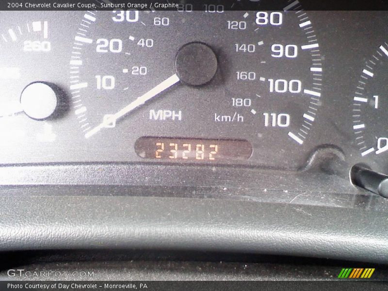 Sunburst Orange / Graphite 2004 Chevrolet Cavalier Coupe