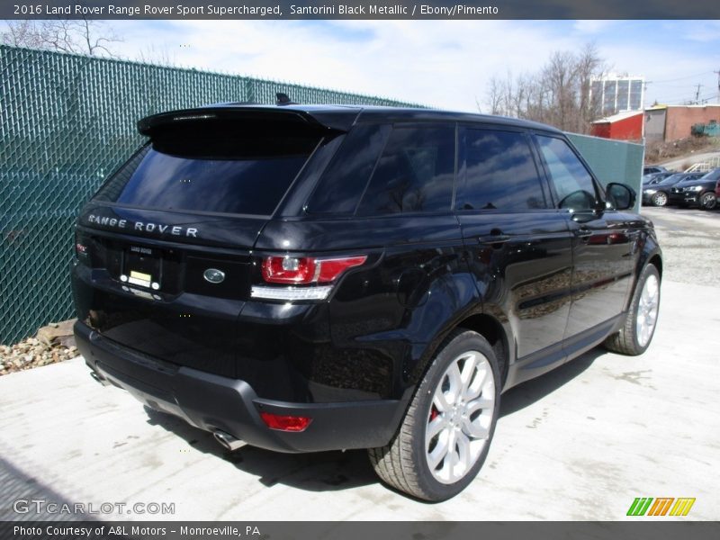 Santorini Black Metallic / Ebony/Pimento 2016 Land Rover Range Rover Sport Supercharged