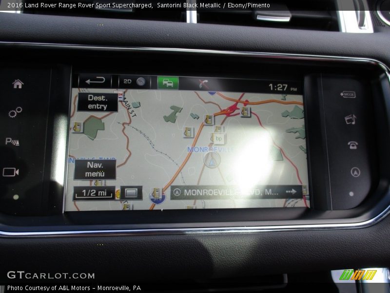 Navigation of 2016 Range Rover Sport Supercharged