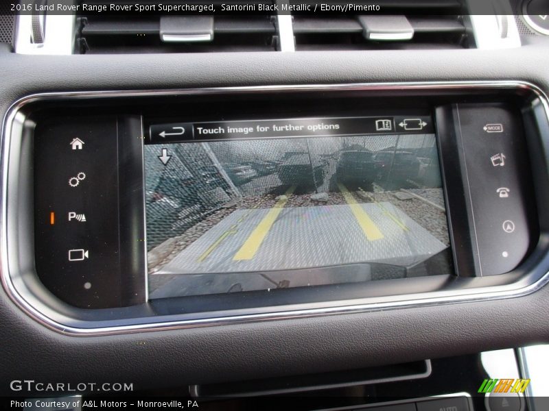 Santorini Black Metallic / Ebony/Pimento 2016 Land Rover Range Rover Sport Supercharged