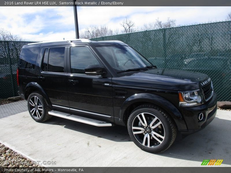 Santorini Black Metallic / Ebony/Ebony 2016 Land Rover LR4 HSE LUX