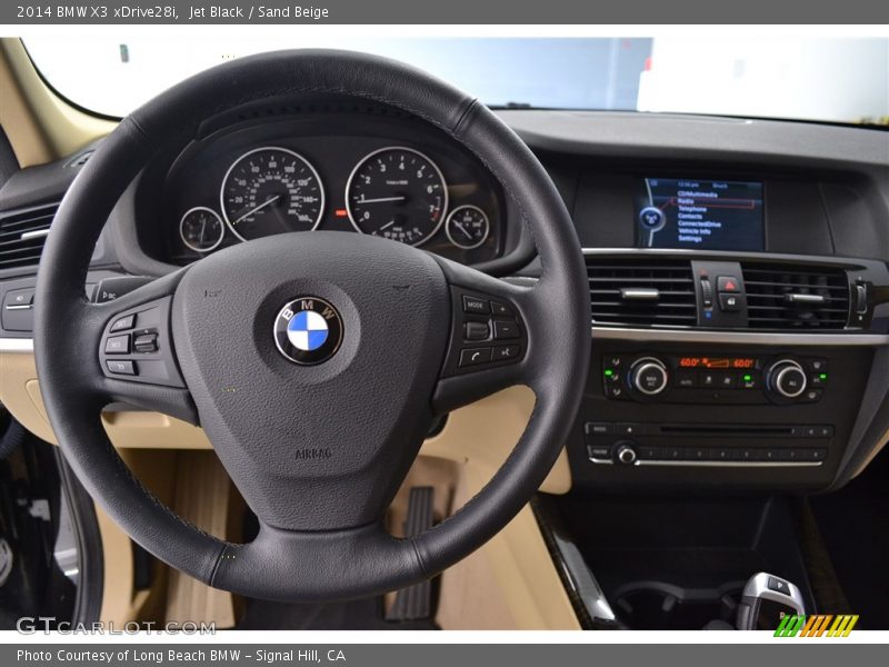 Jet Black / Sand Beige 2014 BMW X3 xDrive28i