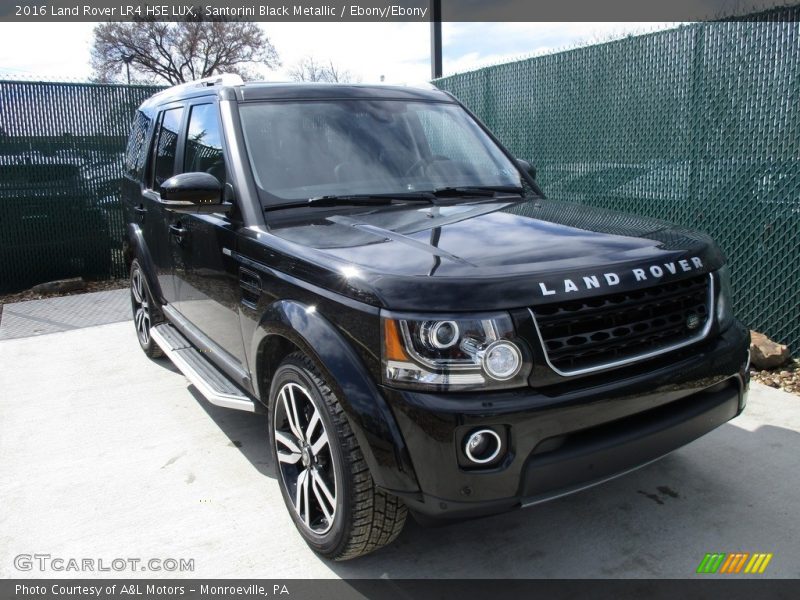 Santorini Black Metallic / Ebony/Ebony 2016 Land Rover LR4 HSE LUX