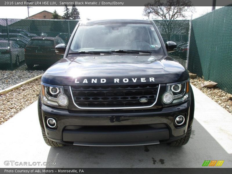 Santorini Black Metallic / Ebony/Ebony 2016 Land Rover LR4 HSE LUX