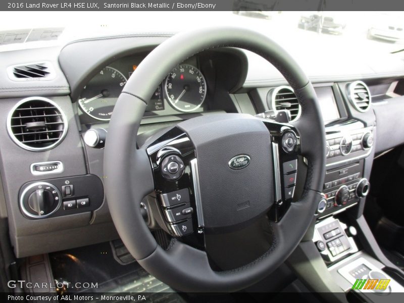 Santorini Black Metallic / Ebony/Ebony 2016 Land Rover LR4 HSE LUX