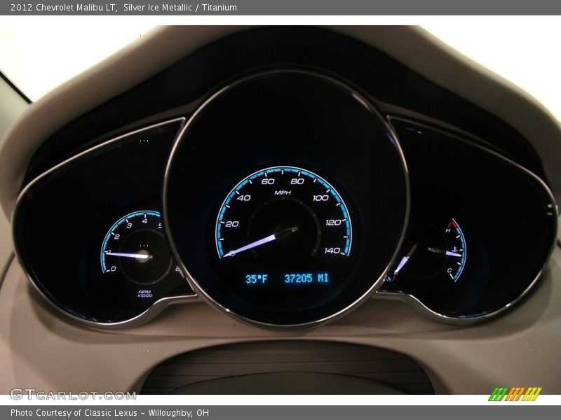 Silver Ice Metallic / Titanium 2012 Chevrolet Malibu LT