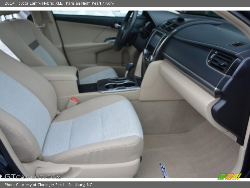 Parisian Night Pearl / Ivory 2014 Toyota Camry Hybrid XLE
